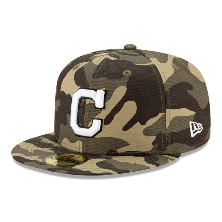 Gorras New Era 59fifty Camuflados - Cleveland Indians MLB Armed Forces 02149LVQY